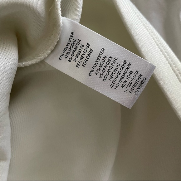 Truth by Republic | Cream puff sleeve top 3/4 sleeve modal blend blouse sz L - Picture 10 of 11